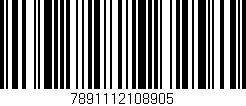 Código de barras (EAN, GTIN, SKU, ISBN): '7891112108905'
