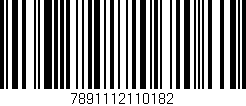 Código de barras (EAN, GTIN, SKU, ISBN): '7891112110182'