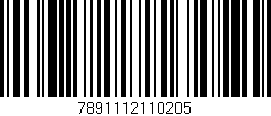 Código de barras (EAN, GTIN, SKU, ISBN): '7891112110205'