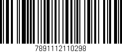 Código de barras (EAN, GTIN, SKU, ISBN): '7891112110298'