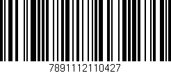 Código de barras (EAN, GTIN, SKU, ISBN): '7891112110427'