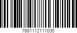 Código de barras (EAN, GTIN, SKU, ISBN): '7891112111035'