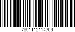Código de barras (EAN, GTIN, SKU, ISBN): '7891112114708'