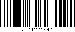 Código de barras (EAN, GTIN, SKU, ISBN): '7891112115781'