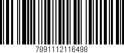 Código de barras (EAN, GTIN, SKU, ISBN): '7891112116498'