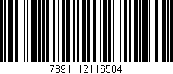 Código de barras (EAN, GTIN, SKU, ISBN): '7891112116504'