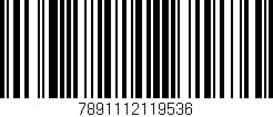 Código de barras (EAN, GTIN, SKU, ISBN): '7891112119536'