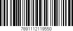 Código de barras (EAN, GTIN, SKU, ISBN): '7891112119550'