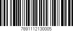 Código de barras (EAN, GTIN, SKU, ISBN): '7891112130005'