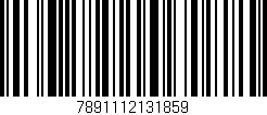 Código de barras (EAN, GTIN, SKU, ISBN): '7891112131859'