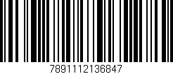 Código de barras (EAN, GTIN, SKU, ISBN): '7891112136847'