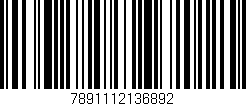 Código de barras (EAN, GTIN, SKU, ISBN): '7891112136892'