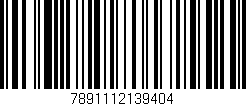 Código de barras (EAN, GTIN, SKU, ISBN): '7891112139404'