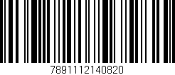 Código de barras (EAN, GTIN, SKU, ISBN): '7891112140820'