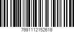Código de barras (EAN, GTIN, SKU, ISBN): '7891112152618'