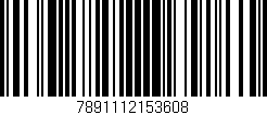 Código de barras (EAN, GTIN, SKU, ISBN): '7891112153608'