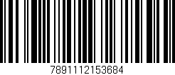 Código de barras (EAN, GTIN, SKU, ISBN): '7891112153684'
