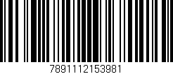 Código de barras (EAN, GTIN, SKU, ISBN): '7891112153981'