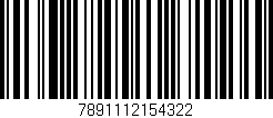 Código de barras (EAN, GTIN, SKU, ISBN): '7891112154322'