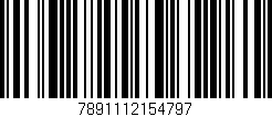 Código de barras (EAN, GTIN, SKU, ISBN): '7891112154797'