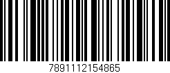 Código de barras (EAN, GTIN, SKU, ISBN): '7891112154865'