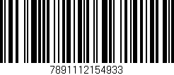 Código de barras (EAN, GTIN, SKU, ISBN): '7891112154933'