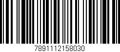 Código de barras (EAN, GTIN, SKU, ISBN): '7891112158030'