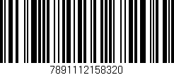 Código de barras (EAN, GTIN, SKU, ISBN): '7891112158320'