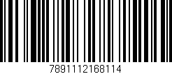 Código de barras (EAN, GTIN, SKU, ISBN): '7891112168114'