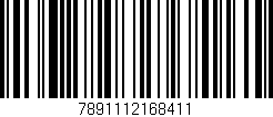 Código de barras (EAN, GTIN, SKU, ISBN): '7891112168411'