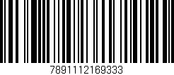 Código de barras (EAN, GTIN, SKU, ISBN): '7891112169333'