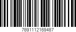 Código de barras (EAN, GTIN, SKU, ISBN): '7891112169487'