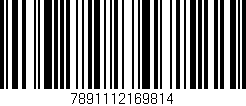 Código de barras (EAN, GTIN, SKU, ISBN): '7891112169814'