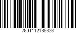 Código de barras (EAN, GTIN, SKU, ISBN): '7891112169838'