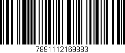 Código de barras (EAN, GTIN, SKU, ISBN): '7891112169883'