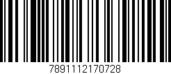 Código de barras (EAN, GTIN, SKU, ISBN): '7891112170728'