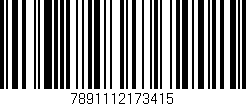 Código de barras (EAN, GTIN, SKU, ISBN): '7891112173415'