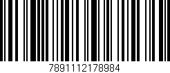 Código de barras (EAN, GTIN, SKU, ISBN): '7891112178984'
