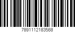 Código de barras (EAN, GTIN, SKU, ISBN): '7891112183568'