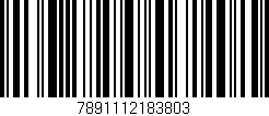 Código de barras (EAN, GTIN, SKU, ISBN): '7891112183803'