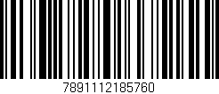 Código de barras (EAN, GTIN, SKU, ISBN): '7891112185760'