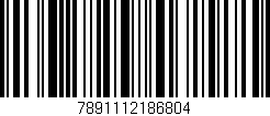 Código de barras (EAN, GTIN, SKU, ISBN): '7891112186804'