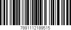Código de barras (EAN, GTIN, SKU, ISBN): '7891112189515'