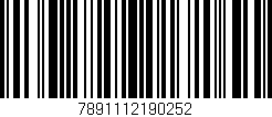 Código de barras (EAN, GTIN, SKU, ISBN): '7891112190252'