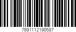 Código de barras (EAN, GTIN, SKU, ISBN): '7891112190597'