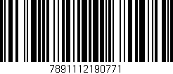 Código de barras (EAN, GTIN, SKU, ISBN): '7891112190771'