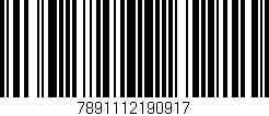 Código de barras (EAN, GTIN, SKU, ISBN): '7891112190917'
