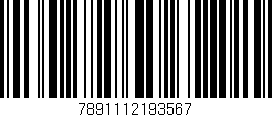 Código de barras (EAN, GTIN, SKU, ISBN): '7891112193567'