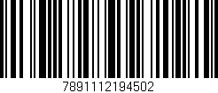 Código de barras (EAN, GTIN, SKU, ISBN): '7891112194502'