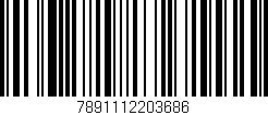 Código de barras (EAN, GTIN, SKU, ISBN): '7891112203686'
